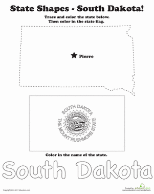 Trace the Outline of South Dakota
