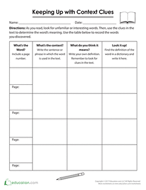 Keeping Up with Context Clues