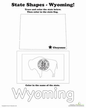 Trace the Outline of Wyoming