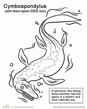 Color the Carnivorous Cymbospondylus