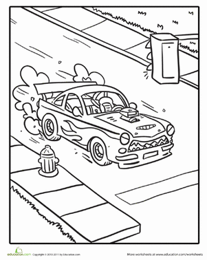 Color this Quick Car