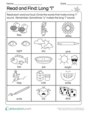 Read and Find: Long "I"