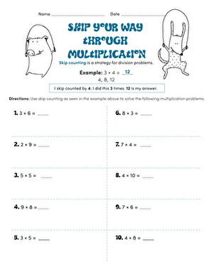 Skip Your Way through Multiplication