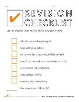 Revision Checklist