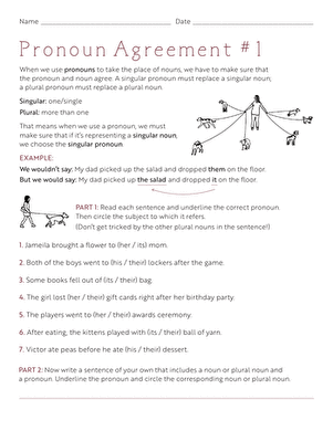 Pronoun Agreement #1