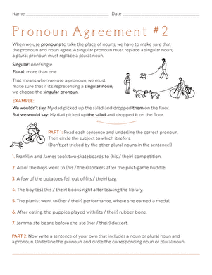 Pronoun Agreement #2