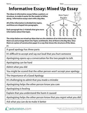 Informative Essay: Mixed Up Essay