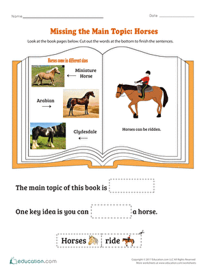 Missing the Main Topic: Horses
