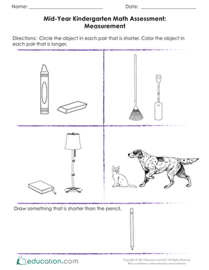 Mid-Year Math Assessment: Measurement