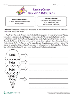 Reading Corner: Main Idea & Details Part 2