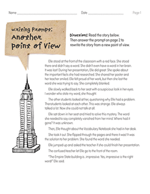 Writing Prompt: Another Point of View