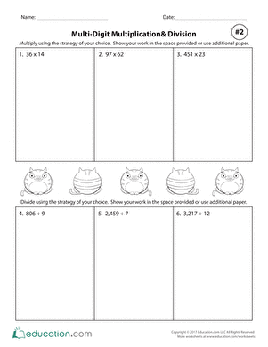 Multi-Digit Multiplication & Division #2