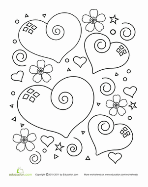 Heart Coloring Page