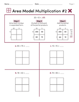 Area Model Multiplication #2