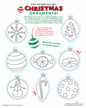 Printable Christmas Ornaments