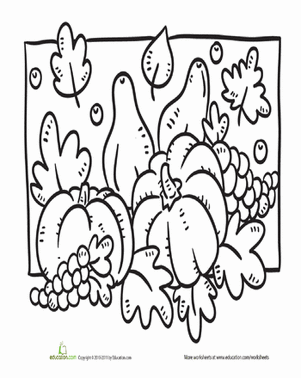 Fall Coloring Page
