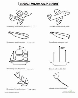 Counting Coloring Page