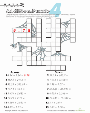 Cross-Number Puzzle #4