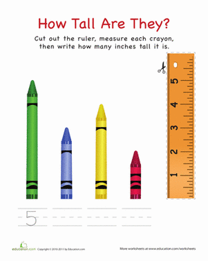 How Tall Are They: Crayons