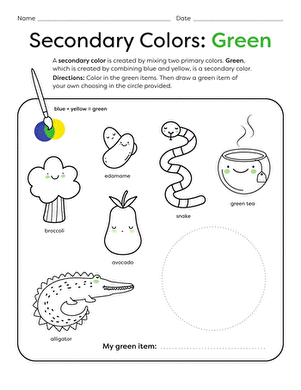 Secondary Colors: Green
