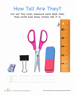 How Tall Are They: Desk Supplies