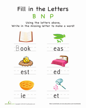 Fill in the Letters: B N P