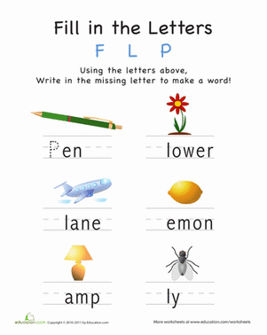 Fill in the Letters: F L P