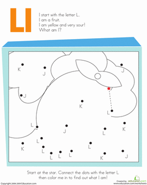 Letter Dot to Dot: L