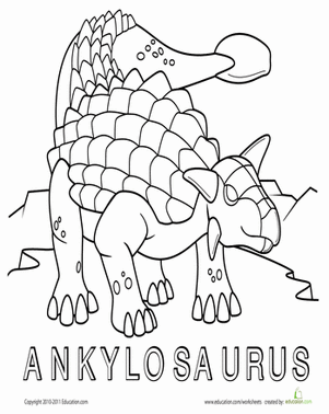 Color the Amazing Ankylosaurus