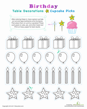 Birthday Cupcake Toppers