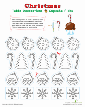 Christmas Cupcake Toppers