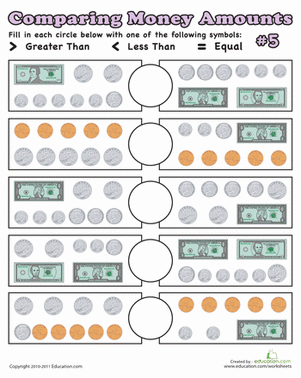 Comparing Money Amounts #5