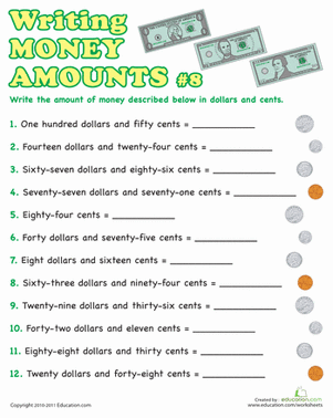 Writing Money Amounts #8