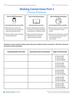 Making Connections Part 1: Literary Response