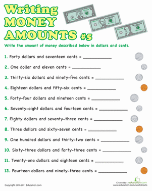 Writing Money Amounts #5