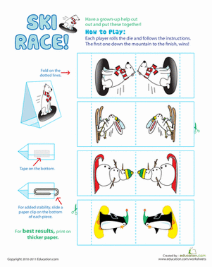 Ski Racing Animals