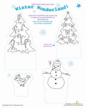 Christmas Cutouts: Winter Wonderland