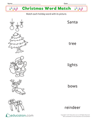 Christmas Word Match