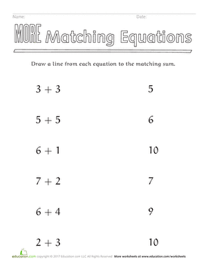 More Matching Equations