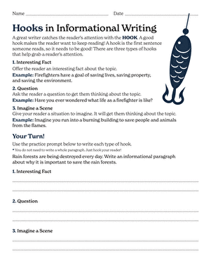 Hooks in Informational Writing