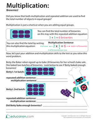 Multiplication: Brownies!
