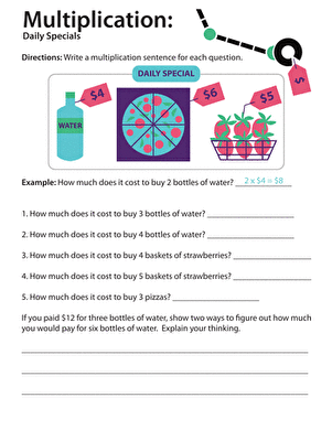 Multiplication: Daily Specials large image