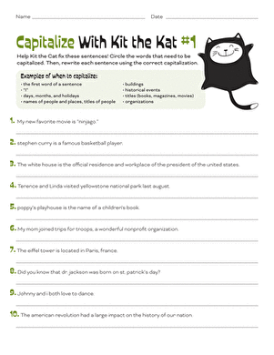 Capitalize With Kit the Cat #1