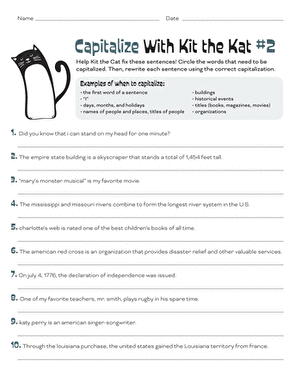 Capitalize With Kit the Cat #2