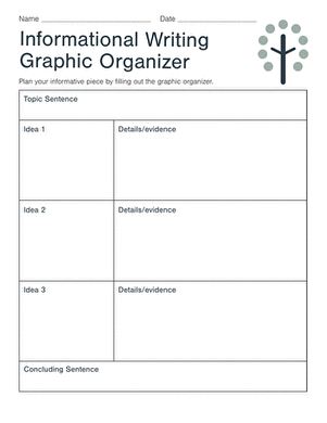 Informational Writing Graphic Organizer