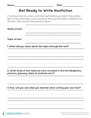Get Ready to Write Nonfiction