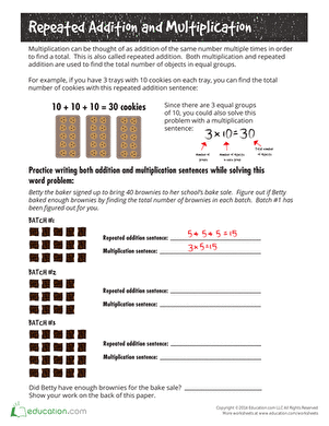 Hooray for Arrays: Repeated Addition and Multiplication