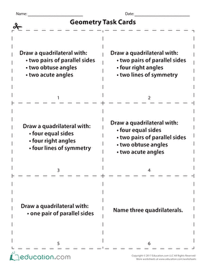 Geometry Task Cards