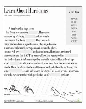 Learn About Hurricanes