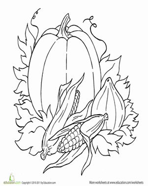 Coloring Fall: Pumpkin and Friends